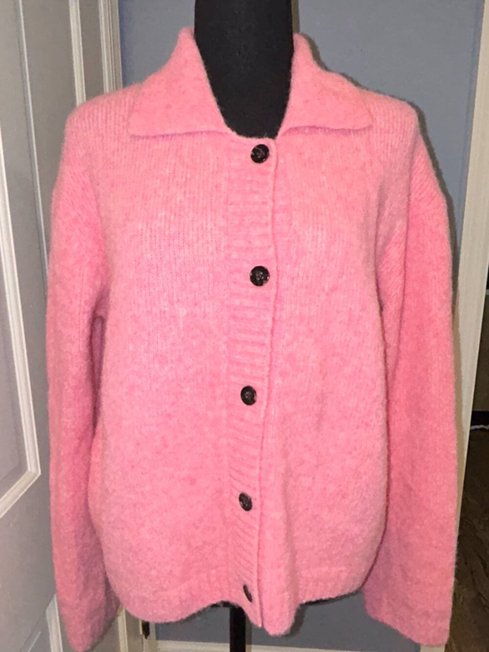 Rails Cardigan Sweater Alpca Blend, Pink Women's Medium